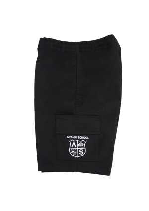 Apanui School Unisex Cargo Short Black